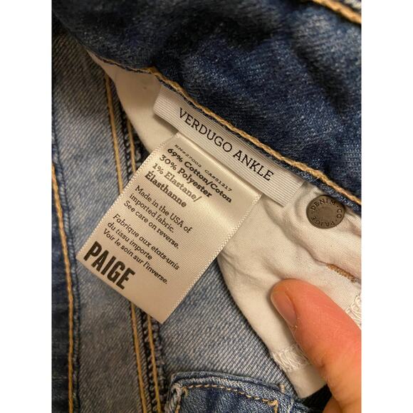 EUC Paige Verdugo Ankle Isabella midrise skinny jean sz: 28 - Picture 15 of 16